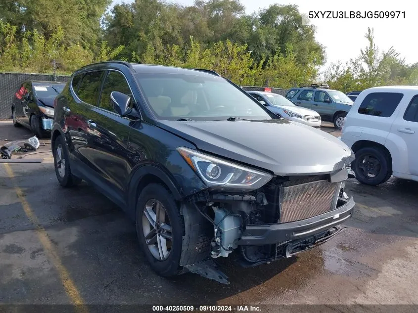 2018 Hyun Santa Fe Sport Autom 2.4L VIN: 5XYZU3LB8JG509971 Lot: 40250509