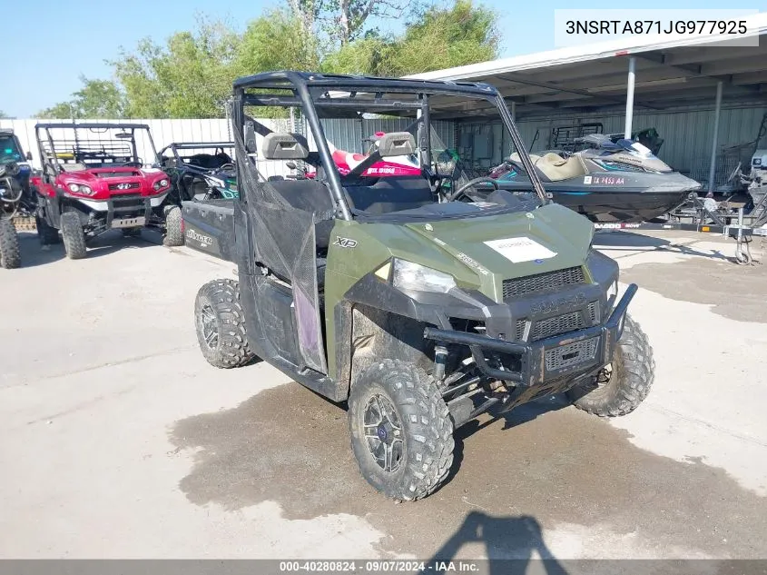 2018 Polaris Ranger Xp 900 VIN: 3NSRTA871JG977925 Lot: 40280824