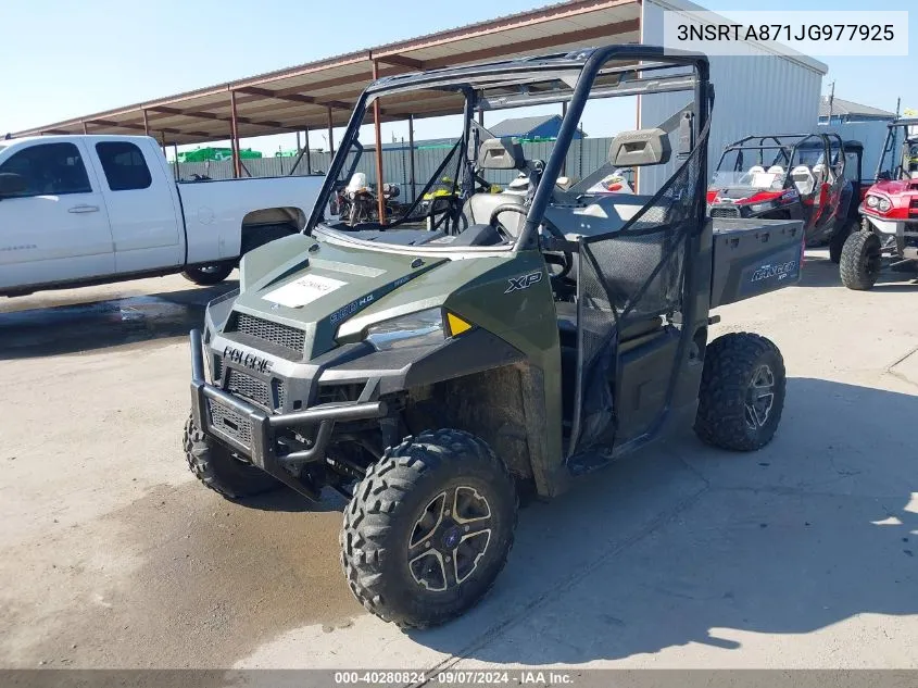 2018 Polaris Ranger Xp 900 VIN: 3NSRTA871JG977925 Lot: 40280824