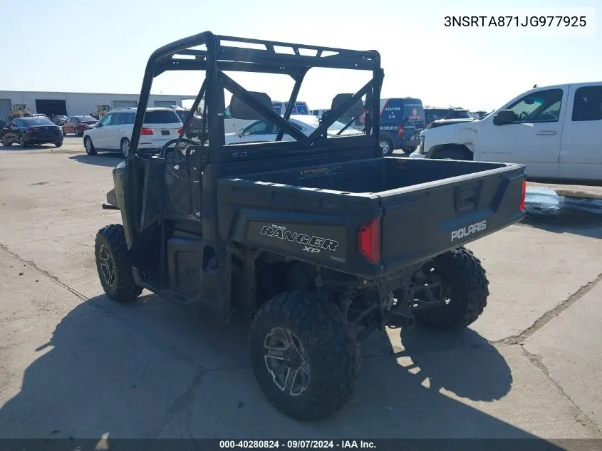 2018 Polaris Ranger Xp 900 VIN: 3NSRTA871JG977925 Lot: 40280824