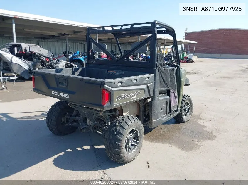 2018 Polaris Ranger Xp 900 VIN: 3NSRTA871JG977925 Lot: 40280824