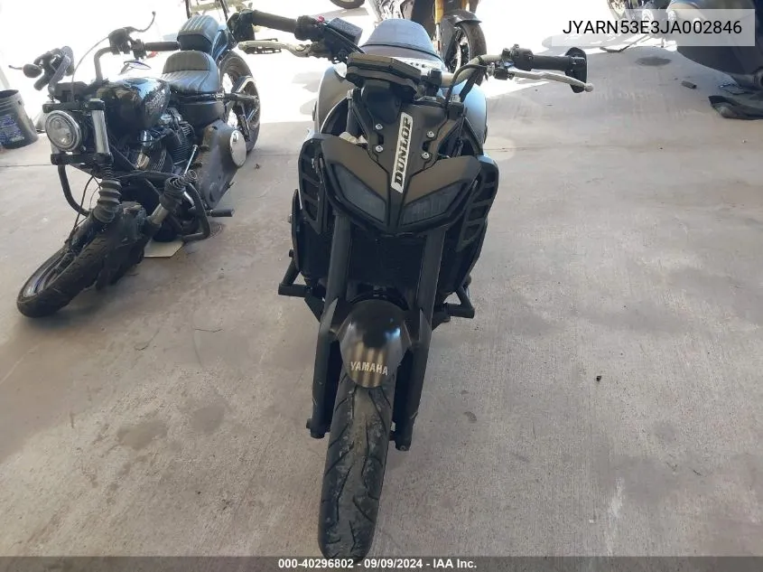 2018 Yamaha Mt09 VIN: JYARN53E3JA002846 Lot: 40296802