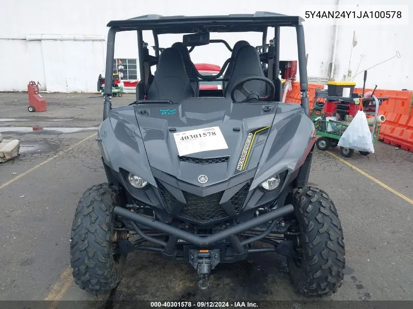 2018 Yamaha Yxf850 E VIN: 5Y4AN24Y1JA100578 Lot: 40301578