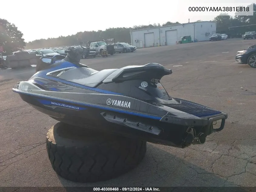 2018 Yamaha Vx Deluxe VIN: 00000YAMA3881E818 Lot: 40308468