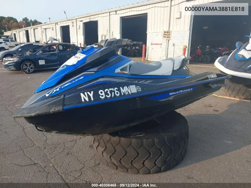 2018 Yamaha Vx Deluxe VIN: 00000YAMA3881E818 Lot: 40308468