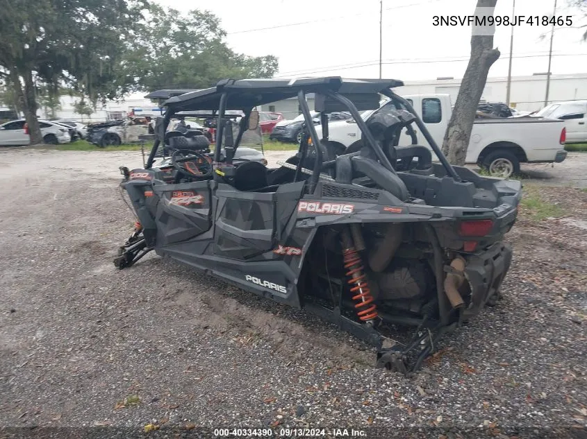 2018 Polaris Rzr Xp 4 1000 Eps Hg Lift Ed VIN: 3NSVFM998JF418465 Lot: 40334390