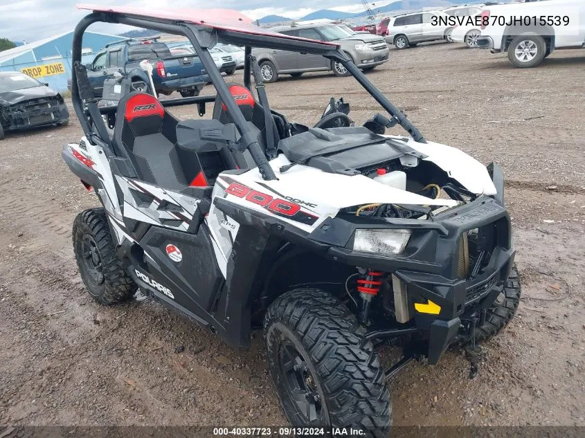 2018 Polaris Rzr 900 Eps VIN: 3NSVAE870JH015539 Lot: 40337723