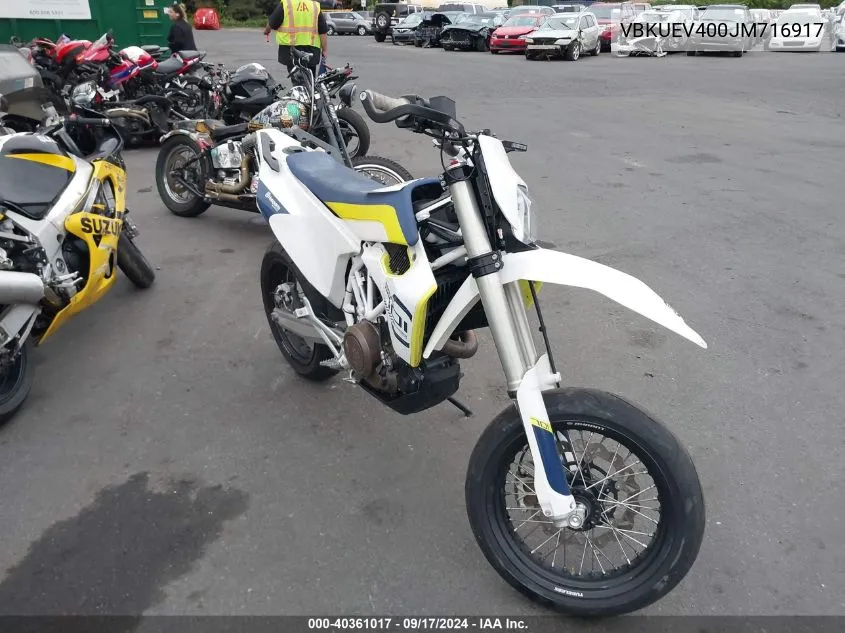 2018 Husqvarna 701 Enduro VIN: VBKUEV400JM716917 Lot: 40361017