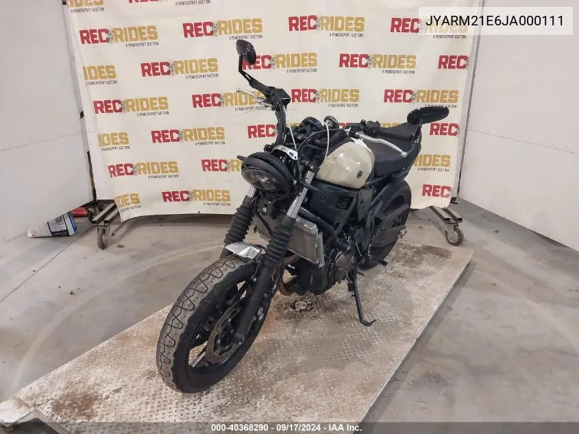 2018 Yamaha Xsr700 VIN: JYARM21E6JA000111 Lot: 40368290