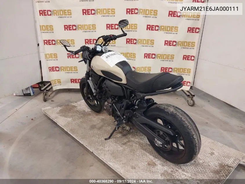 JYARM21E6JA000111 2018 Yamaha Xsr700