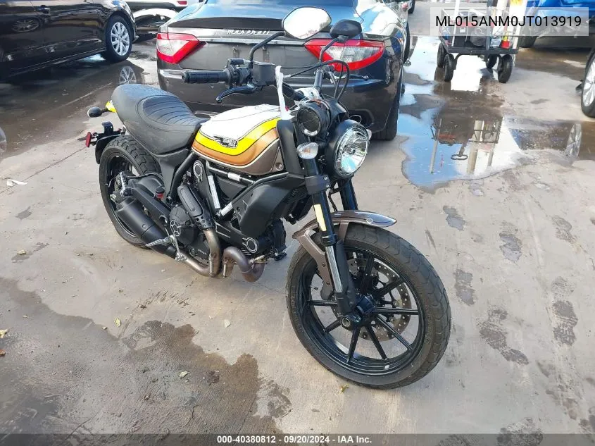 ML015ANM0JT013919 2018 Ducati Scrambler 800