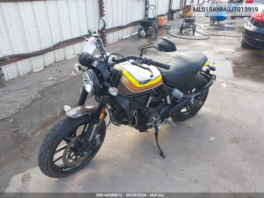 2018 Ducati Scrambler 800 VIN: ML015ANM0JT013919 Lot: 40380812