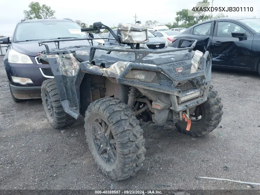 2018 Polaris Sportsman Xp 1000 VIN: 4XASXD95XJB301110 Lot: 40389587