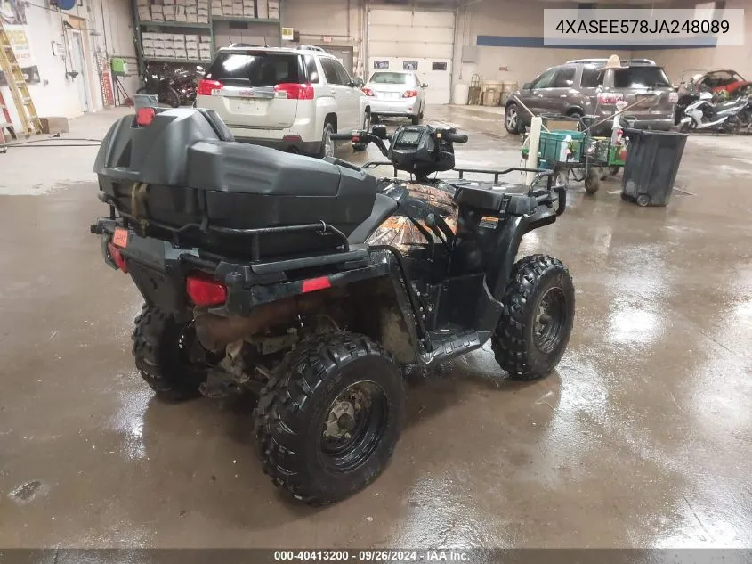 2018 Polaris Sportsman 570 Eps VIN: 4XASEE578JA248089 Lot: 40413200