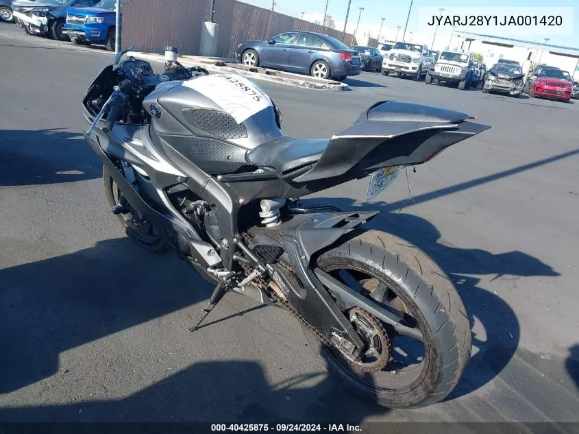 JYARJ28Y1JA001420 2018 Yamaha Yzfr6 C