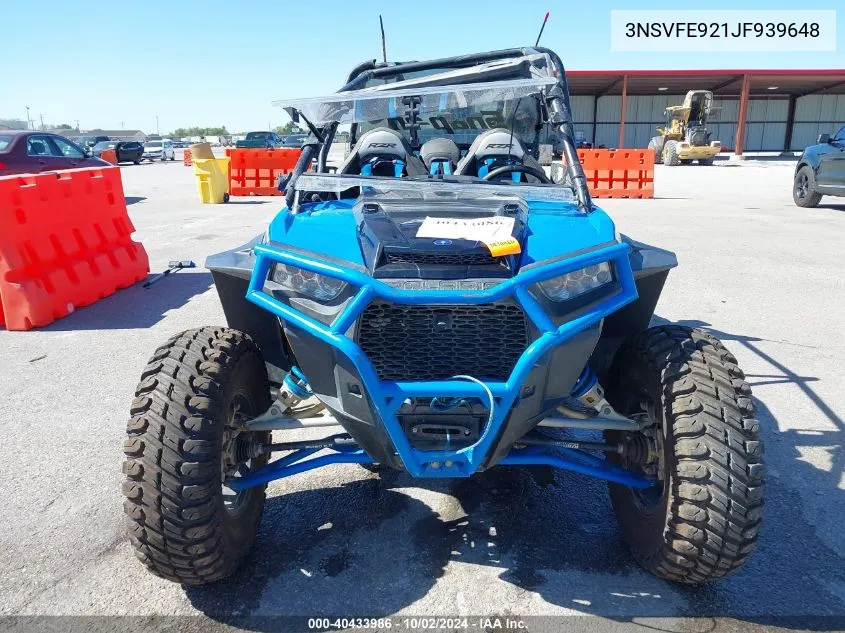 2018 Polaris Rzr Xp 4 Turbo Eps VIN: 3NSVFE921JF939648 Lot: 40433986