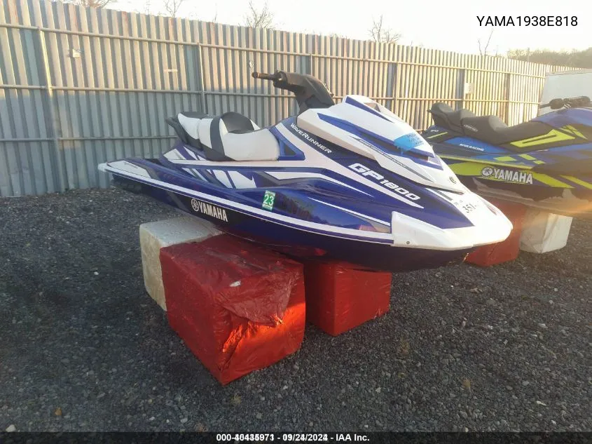 2018 Yamaha Gp1800 VIN: YAMA1938E818 Lot: 40435971