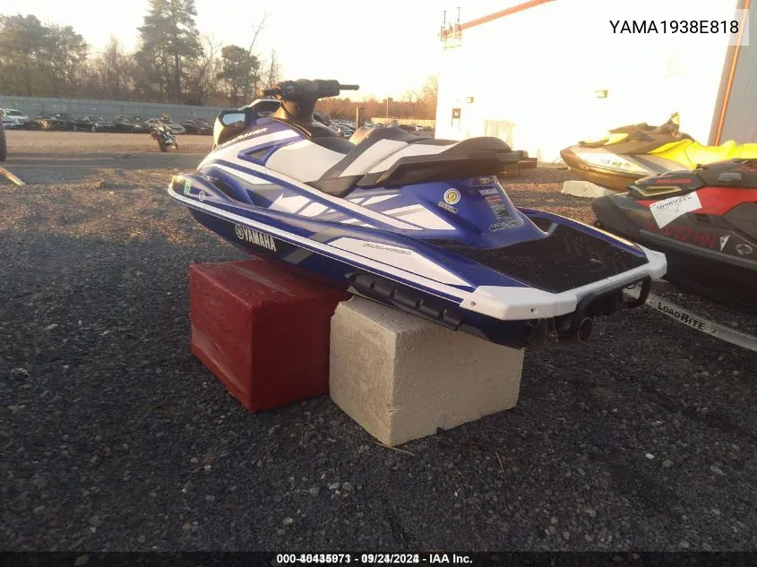 2018 Yamaha Gp1800 VIN: YAMA1938E818 Lot: 40435971