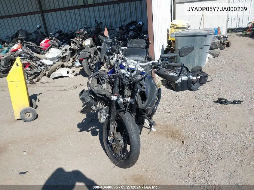 2018 Yamaha Xt1200Ze VIN: JYADP05Y7JA000239 Lot: 40440695