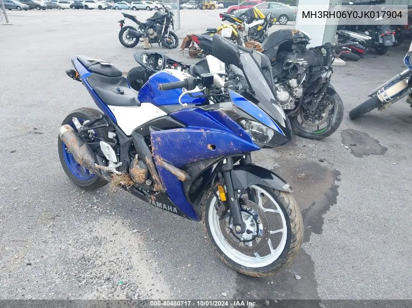 MH3RH06Y0JK017904 2018 Yamaha Yzfr3