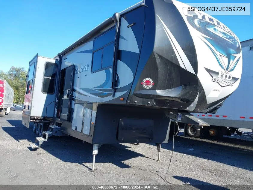 2018 Cyclone 4005 VIN: 5SFCG4437JE359724 Lot: 40550672