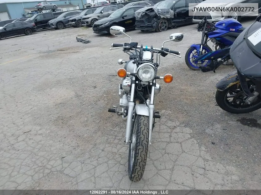 2019 Yamaha Xv250 VIN: JYAVG04N6KA002772 Lot: 12062291