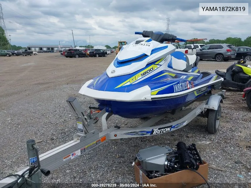 YAMA1872K819 2019 Yamaha Gp1800