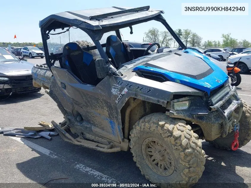 2019 Polaris General 1000 Eps Hunter Edition/1000 Eps Limited Edition VIN: 3NSRGU990KH842940 Lot: 39334198