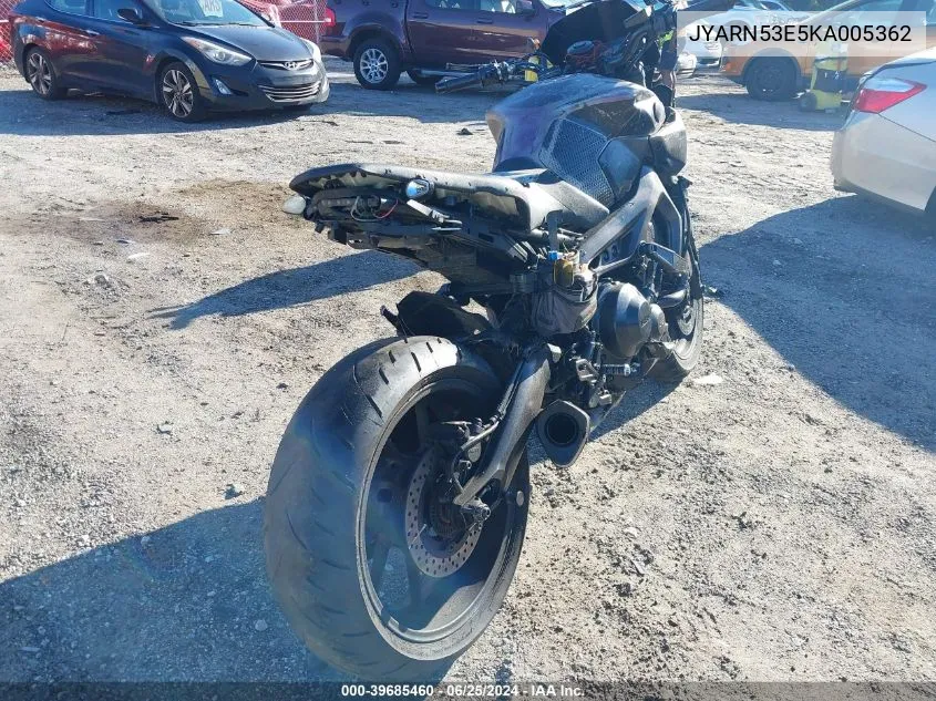 2019 Yamaha Mt09 VIN: JYARN53E5KA005362 Lot: 39685460