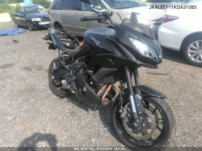 2019 Kawasaki Kle650 F VIN: JKALEEF11KDA31083 Lot: 39767702