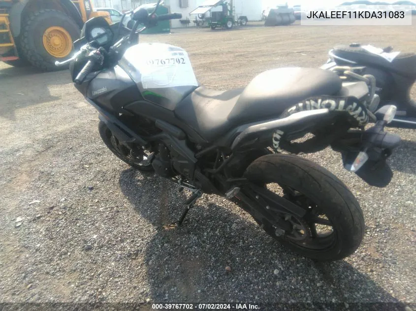 2019 Kawasaki Kle650 F VIN: JKALEEF11KDA31083 Lot: 39767702