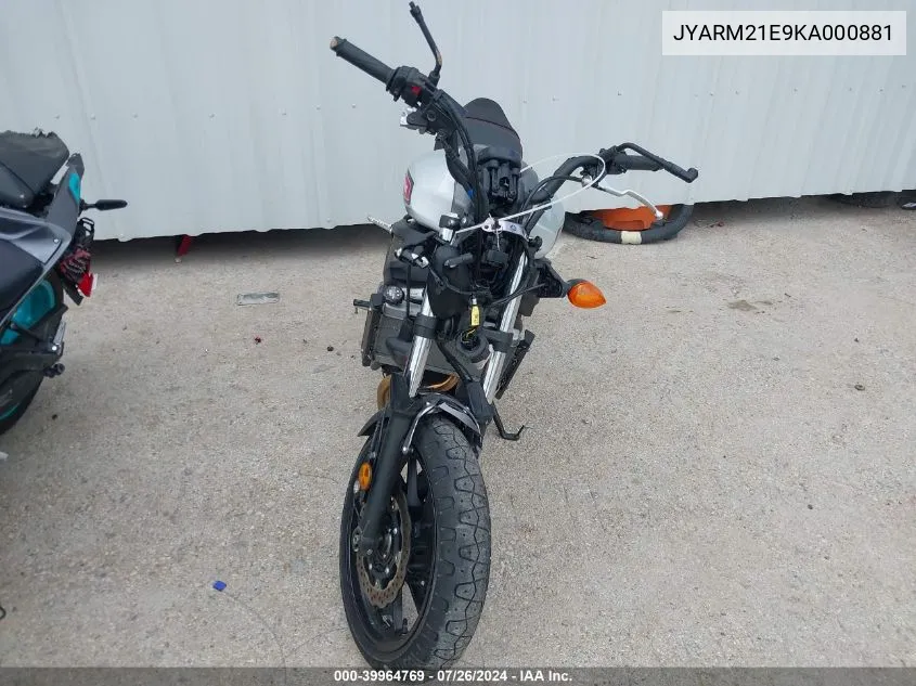 JYARM21E9KA000881 2019 Yamaha Xsr700