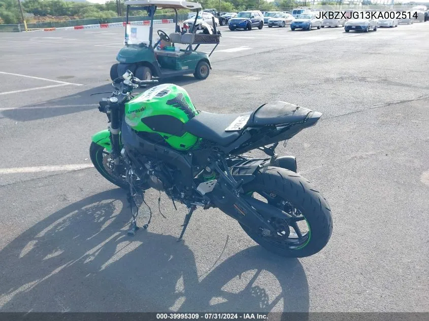 JKBZXJG13KA002514 2019 Kawasaki Zx636 K