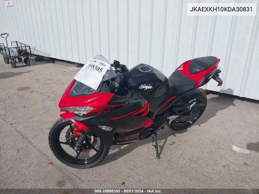 2019 Kawasaki Ex400 VIN: JKAEXKH10KDA30831 Lot: 39998305