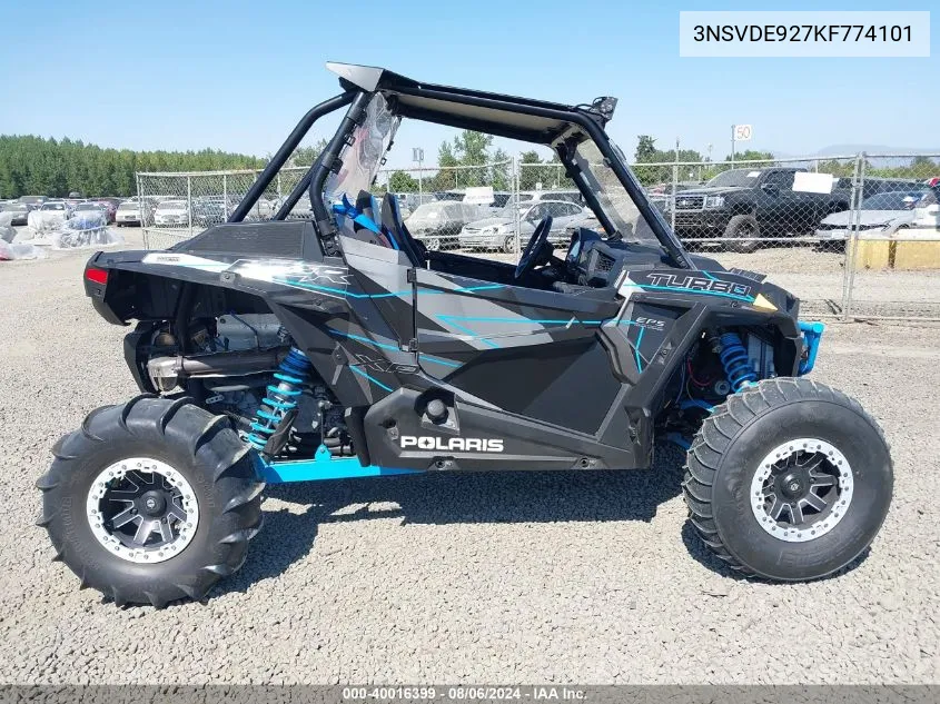 2019 Polaris Rzr Xp Turbo Eps VIN: 3NSVDE927KF774101 Lot: 40016399