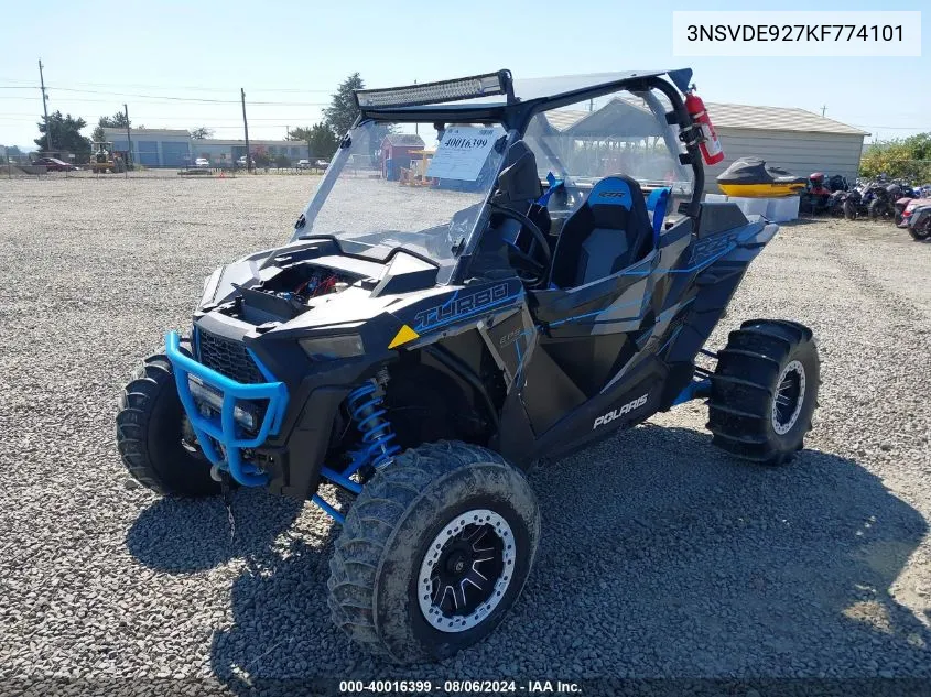 2019 Polaris Rzr Xp Turbo Eps VIN: 3NSVDE927KF774101 Lot: 40016399