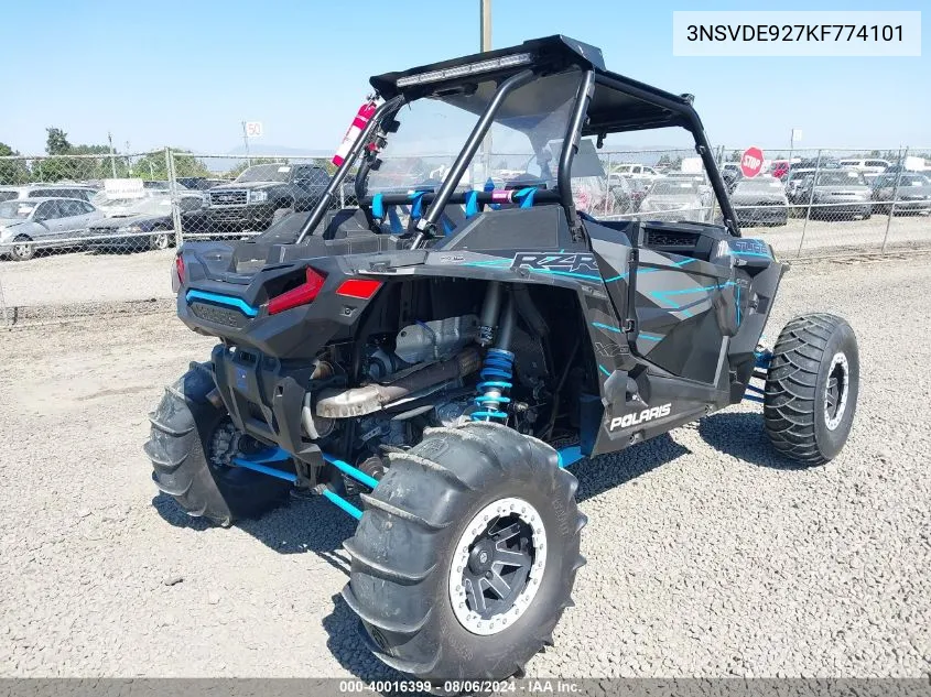 2019 Polaris Rzr Xp Turbo Eps VIN: 3NSVDE927KF774101 Lot: 40016399