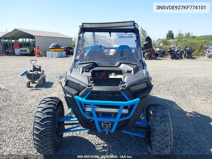 2019 Polaris Rzr Xp Turbo Eps VIN: 3NSVDE927KF774101 Lot: 40016399