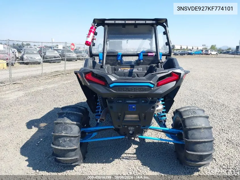 2019 Polaris Rzr Xp Turbo Eps VIN: 3NSVDE927KF774101 Lot: 40016399