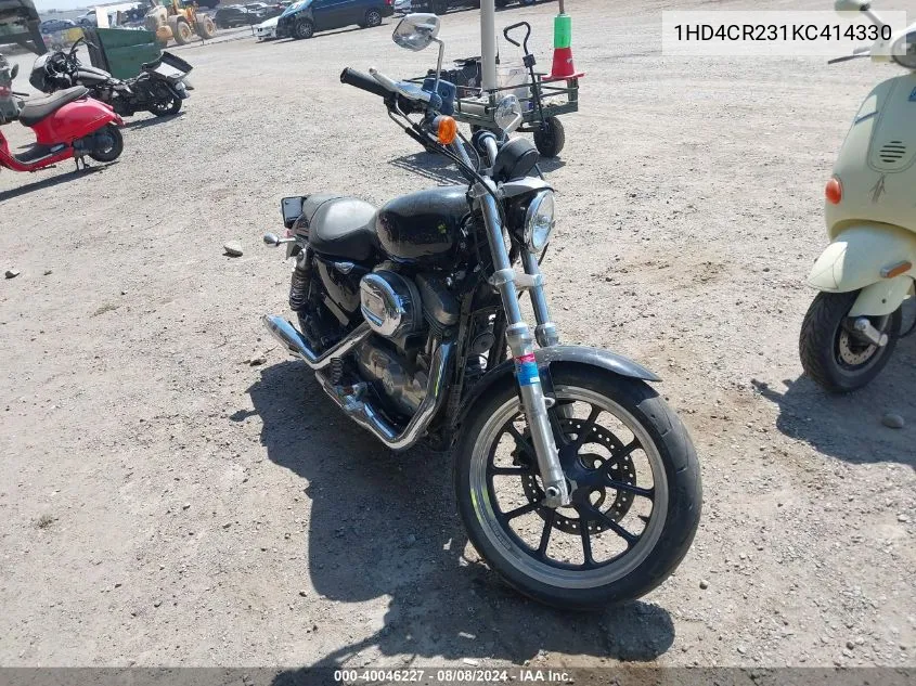 2019 Harley-Davidson Xl883 L VIN: 1HD4CR231KC414330 Lot: 40046227