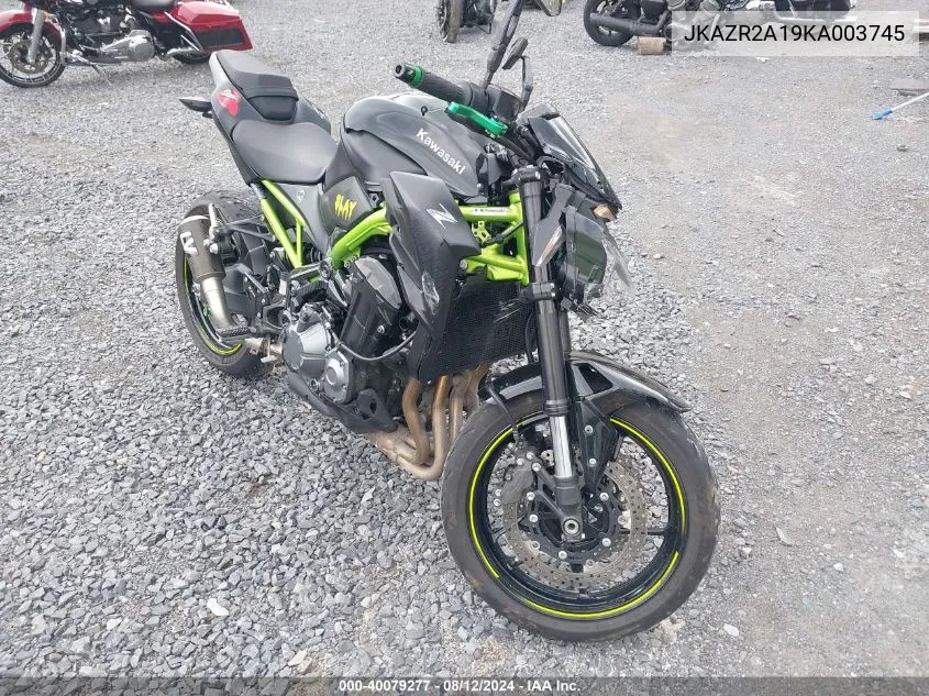 JKAZR2A19KA003745 2019 Kawasaki Zr900