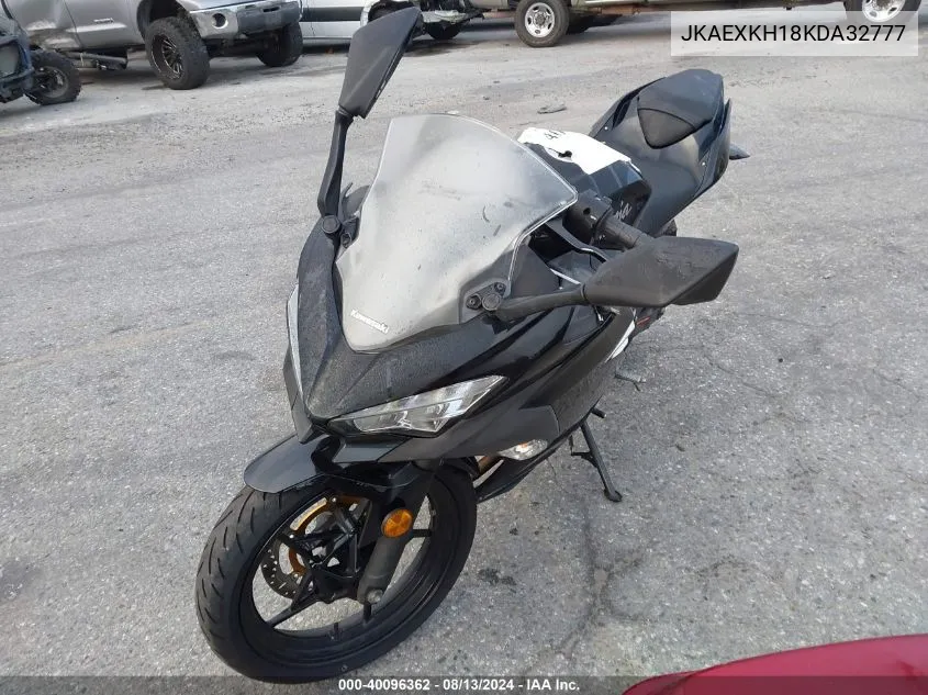 2019 Kawasaki Ex400 VIN: JKAEXKH18KDA32777 Lot: 40096362