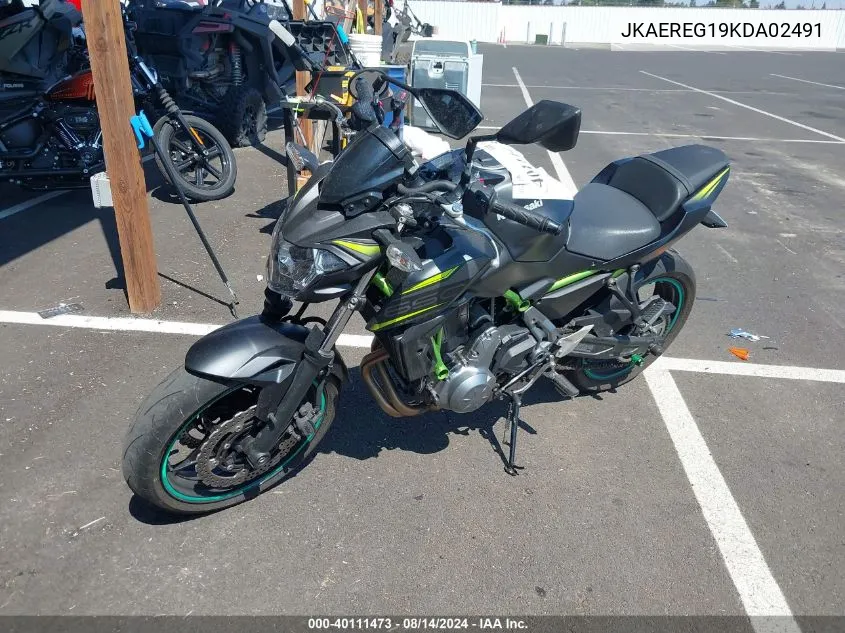 JKAEREG19KDA02491 2019 Kawasaki Er650 G