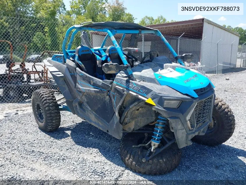 2019 Polaris Rzr Xp Turbo Eps VIN: 3NSVDE92XKF788073 Lot: 40141649