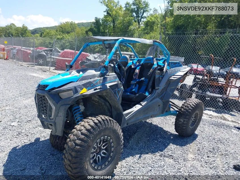 2019 Polaris Rzr Xp Turbo Eps VIN: 3NSVDE92XKF788073 Lot: 40141649