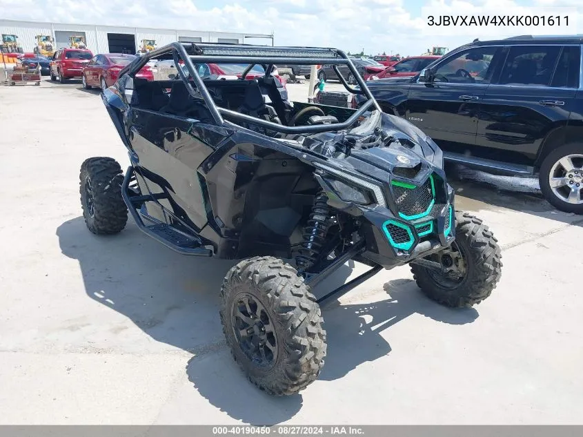 2019 Can-Am Maverick X3 X Rs Turbo R VIN: 3JBVXAW4XKK001611 Lot: 40190450