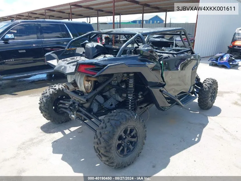 2019 Can-Am Maverick X3 X Rs Turbo R VIN: 3JBVXAW4XKK001611 Lot: 40190450