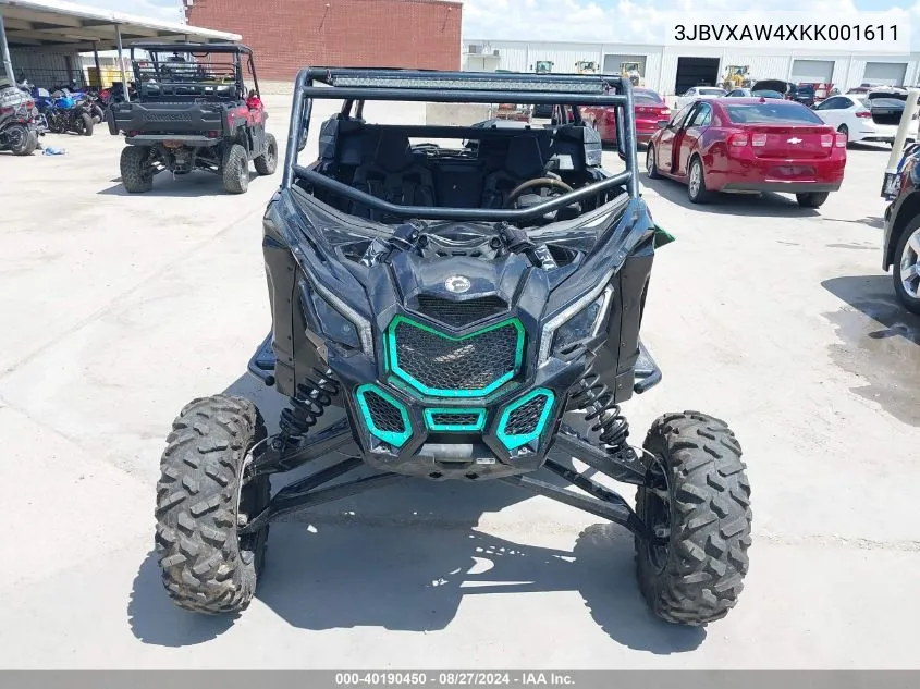 2019 Can-Am Maverick X3 X Rs Turbo R VIN: 3JBVXAW4XKK001611 Lot: 40190450