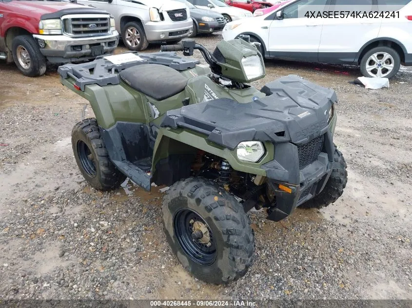 2019 Polaris Sportsman 570 Eps VIN: 4XASEE574KA624241 Lot: 40268445