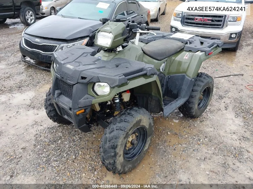 2019 Polaris Sportsman 570 Eps VIN: 4XASEE574KA624241 Lot: 40268445